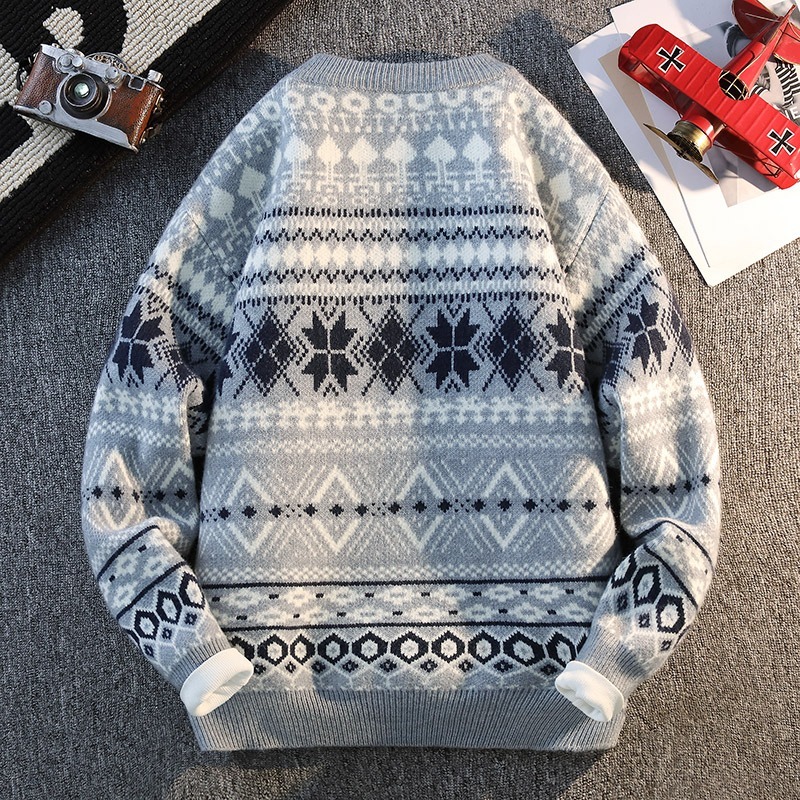 Ethnic Fashion Men - Pull à manches longues et col