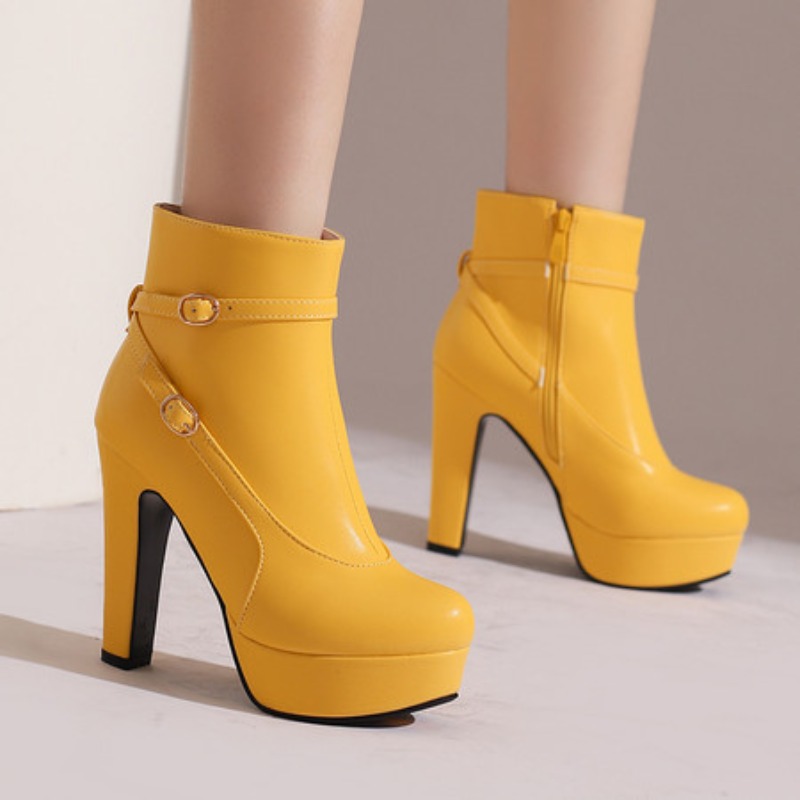 Ethnic Fashion For Women - Bottines à plateforme pour femmes, chaussures
