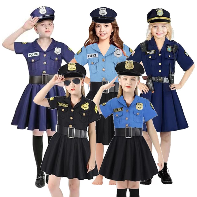 Ethnic Wear - Costume de Police pour Enfants Halloween,