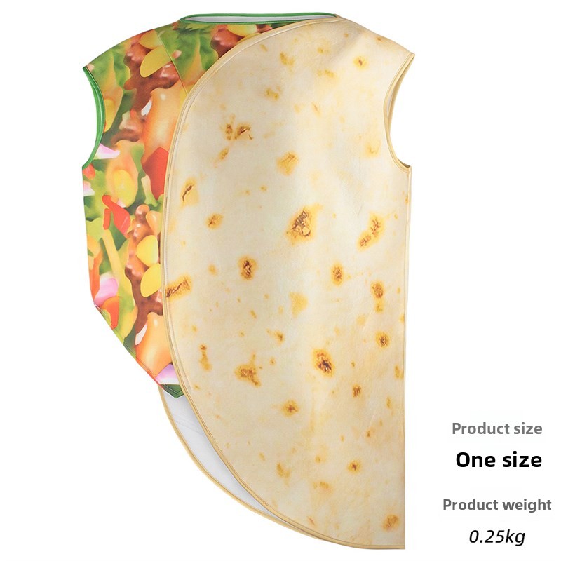 Ethnic Wear - Costume de cosplay Halloween Pancake, accessoires