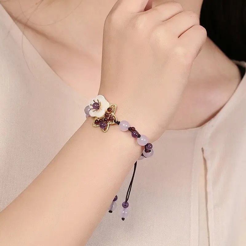 Ethnic Fashion Style - Bracelet en cristal chinois Mori, style