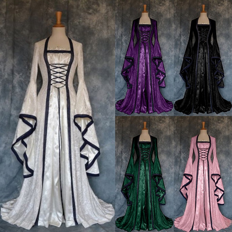 Ethnic Wear - Robe de Cour Médiévale Rétro pour