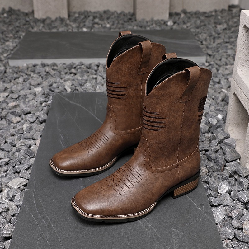 Ethnic Wear - Bottes de cowboy occidentales pour hommes,