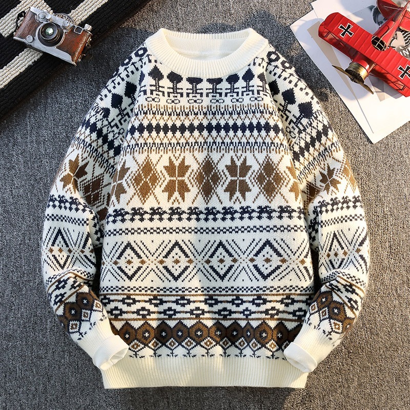 Pull à manches longues et col  - Ethnic Fashion Men avis et prix