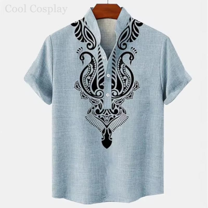 Chemise Henley rétro pour homm - Ethnic Fashion Men avis et prix