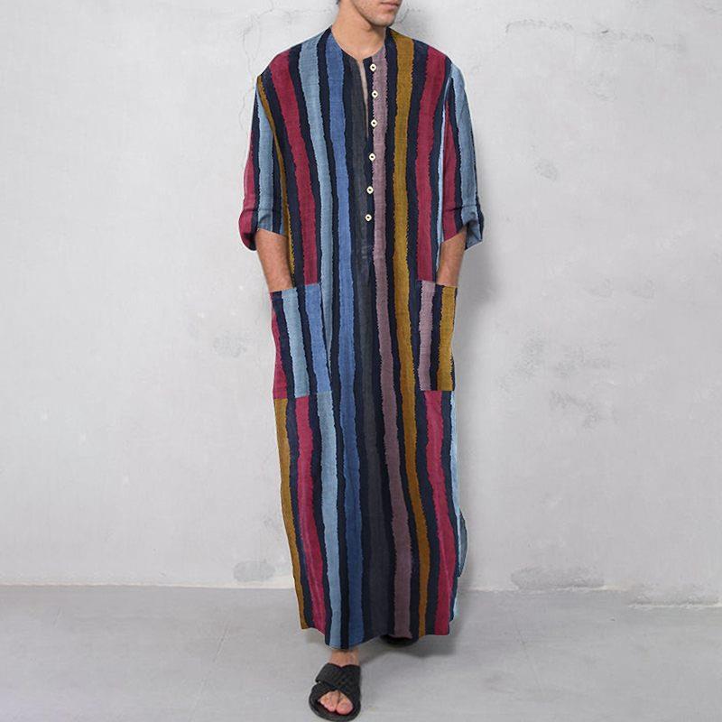 Chemise longue rayée imprimée  - Ethnic Wear Fashion Designer avis et prix