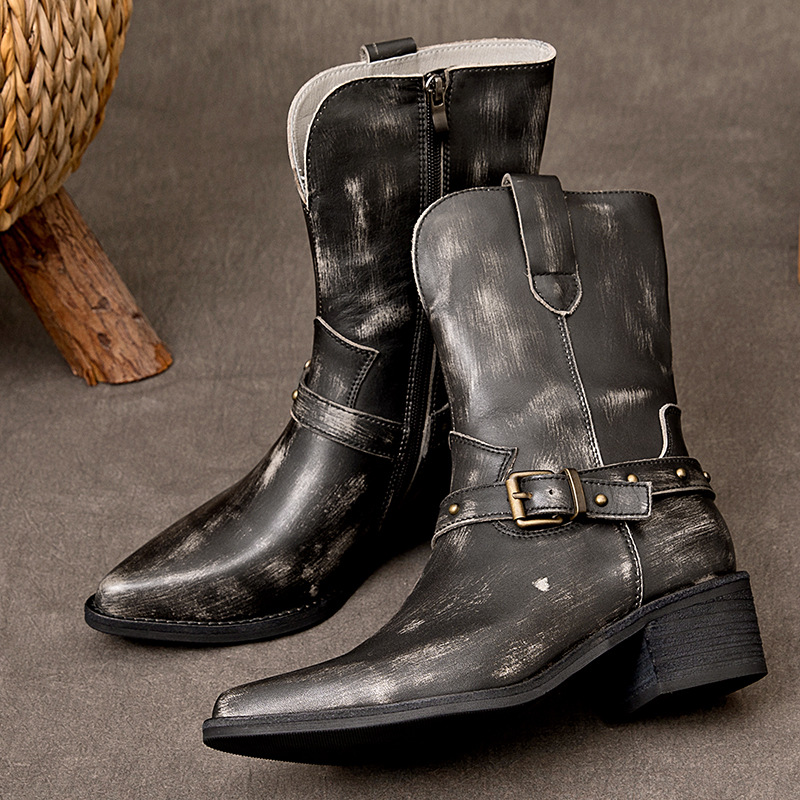 Bottines ethniques à talons ép - Ethnic Fashion For Women avis et prix