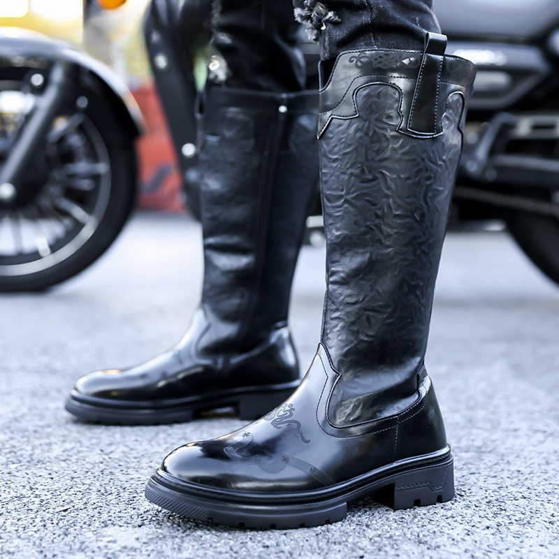 Bottes mi-mollet pour hommes b - Ethnic Fashion Men avis et prix