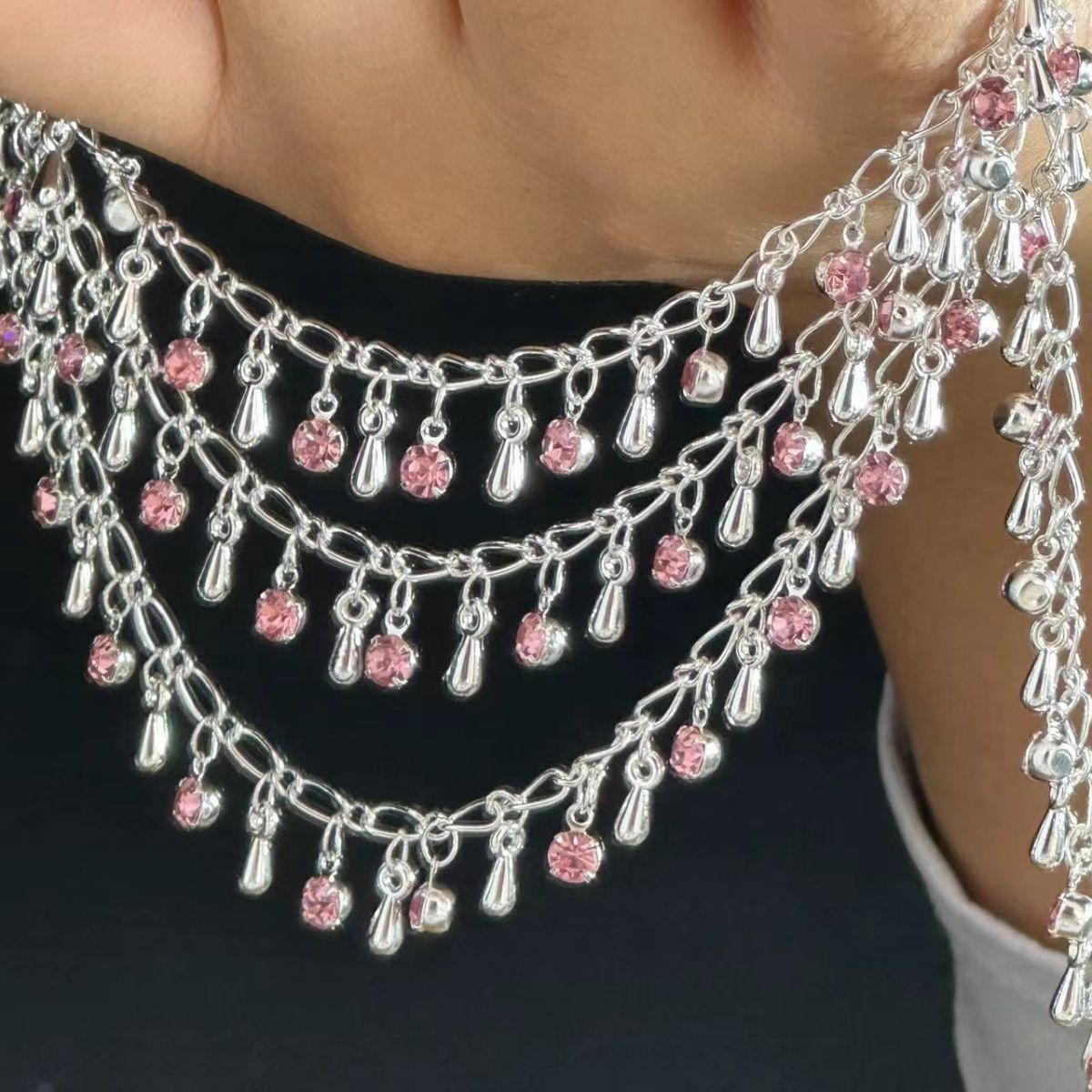 Chaîne en forme de larme en st - Ethnic Fashion Accessories avis et prix