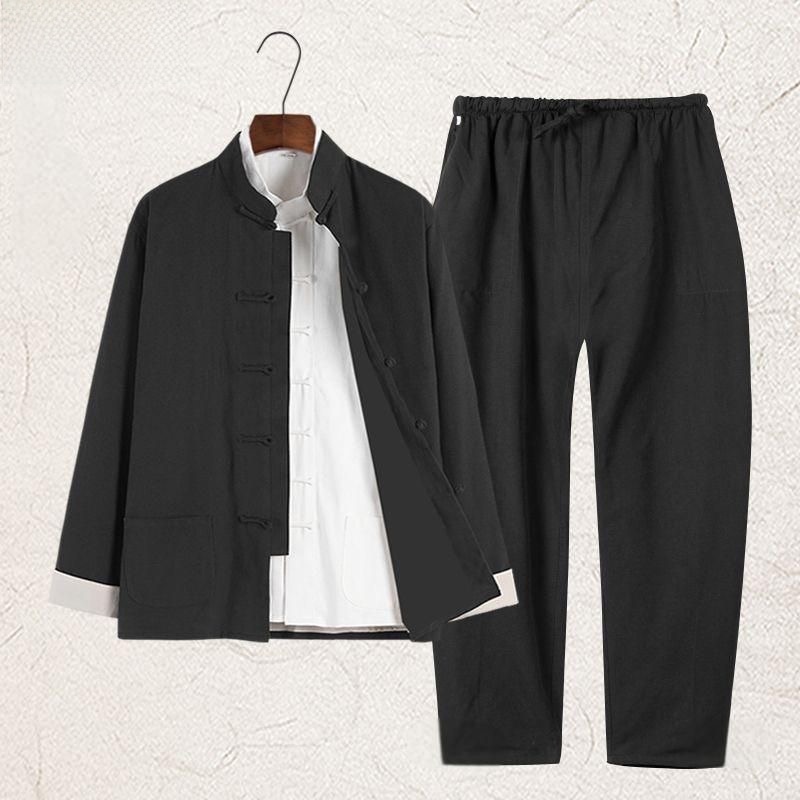 Ensemble Hanfu d'été en coton  - Fashion Ethnic Wear For Men avis et prix