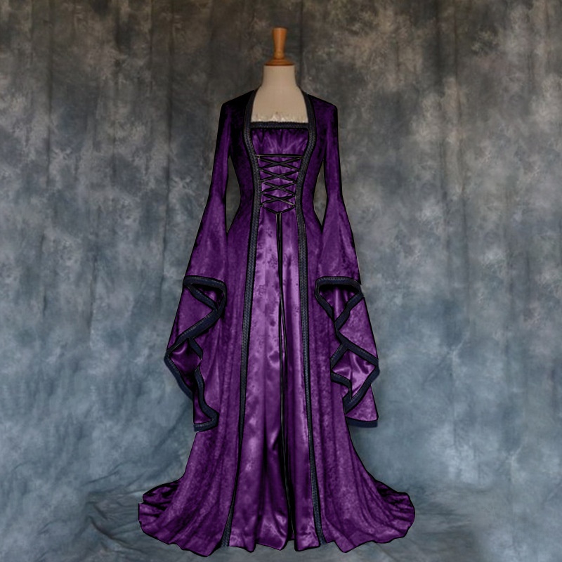 Robe de Cour Médiévale Rétro p - Ethnic Wear avis et prix