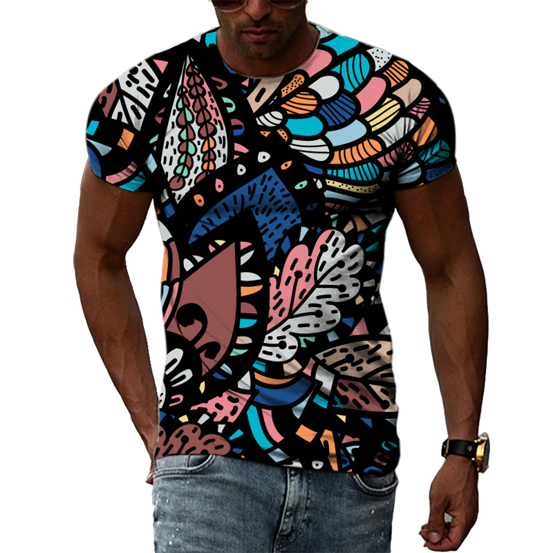 T-shirt unisexe à motif coloré - Men'S Ethnic Fashion Trends avis et prix