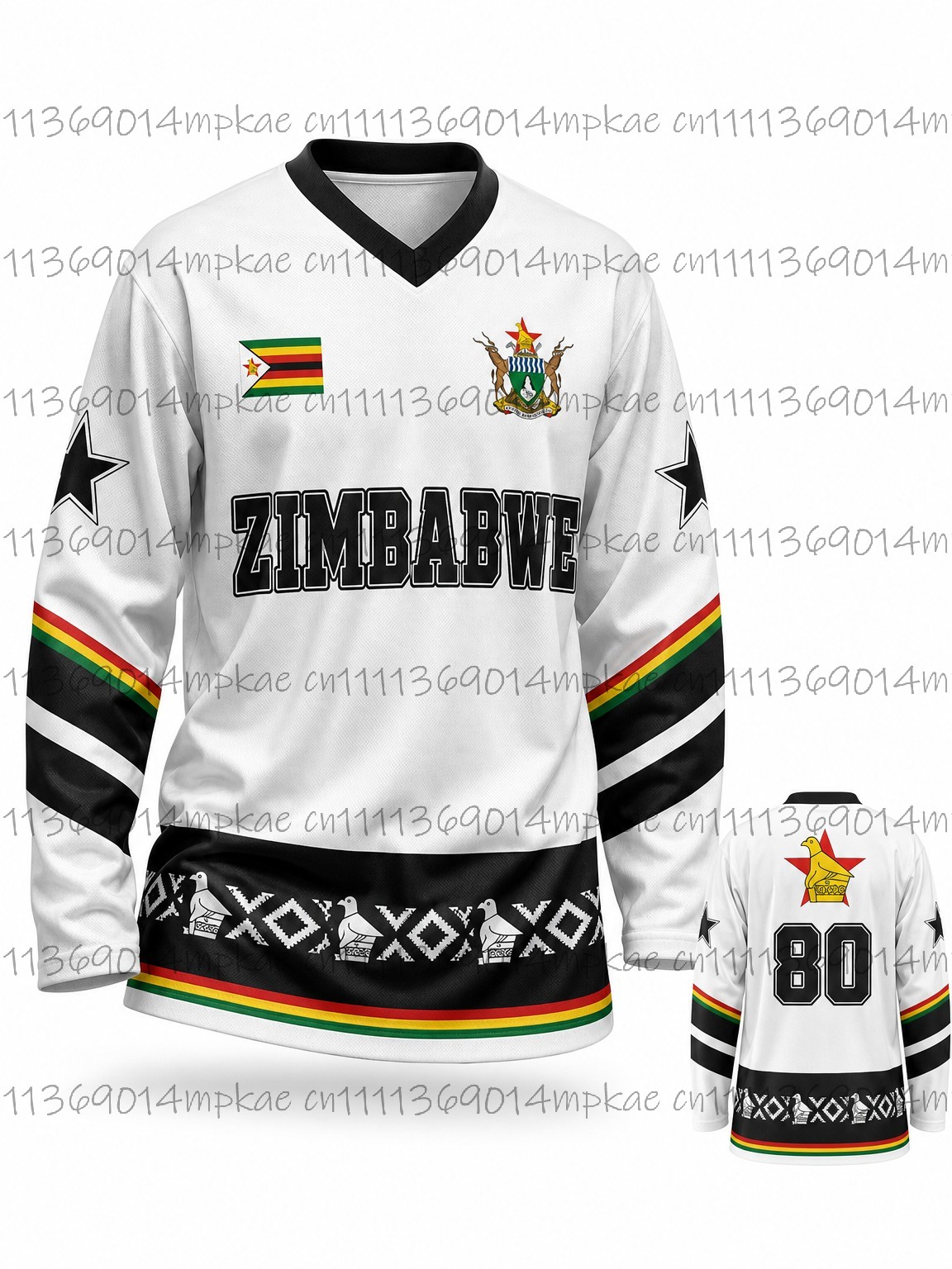 T-shirt à manches longues col  - Ethnic Fashion Style avis et prix