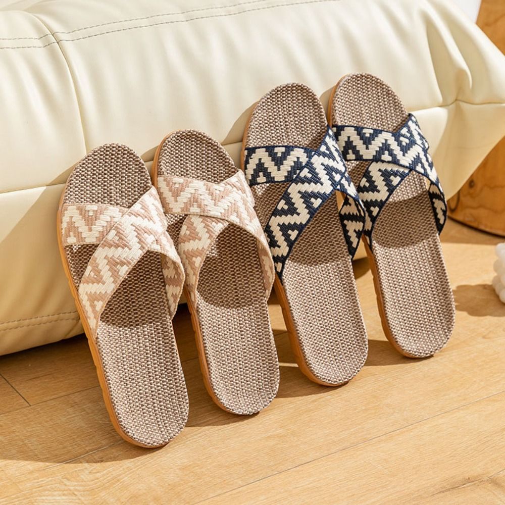 Chaussons croisés en lin style - Ethnic Fashion Men avis et prix