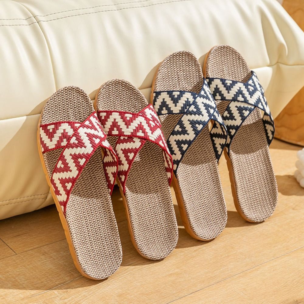 Chaussons croisés en lin style - Ethnic Fashion Men avis et prix
